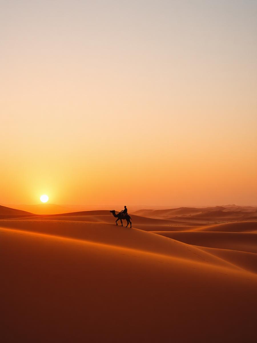 A silent night beneath the dunes of the Erg Chigaga